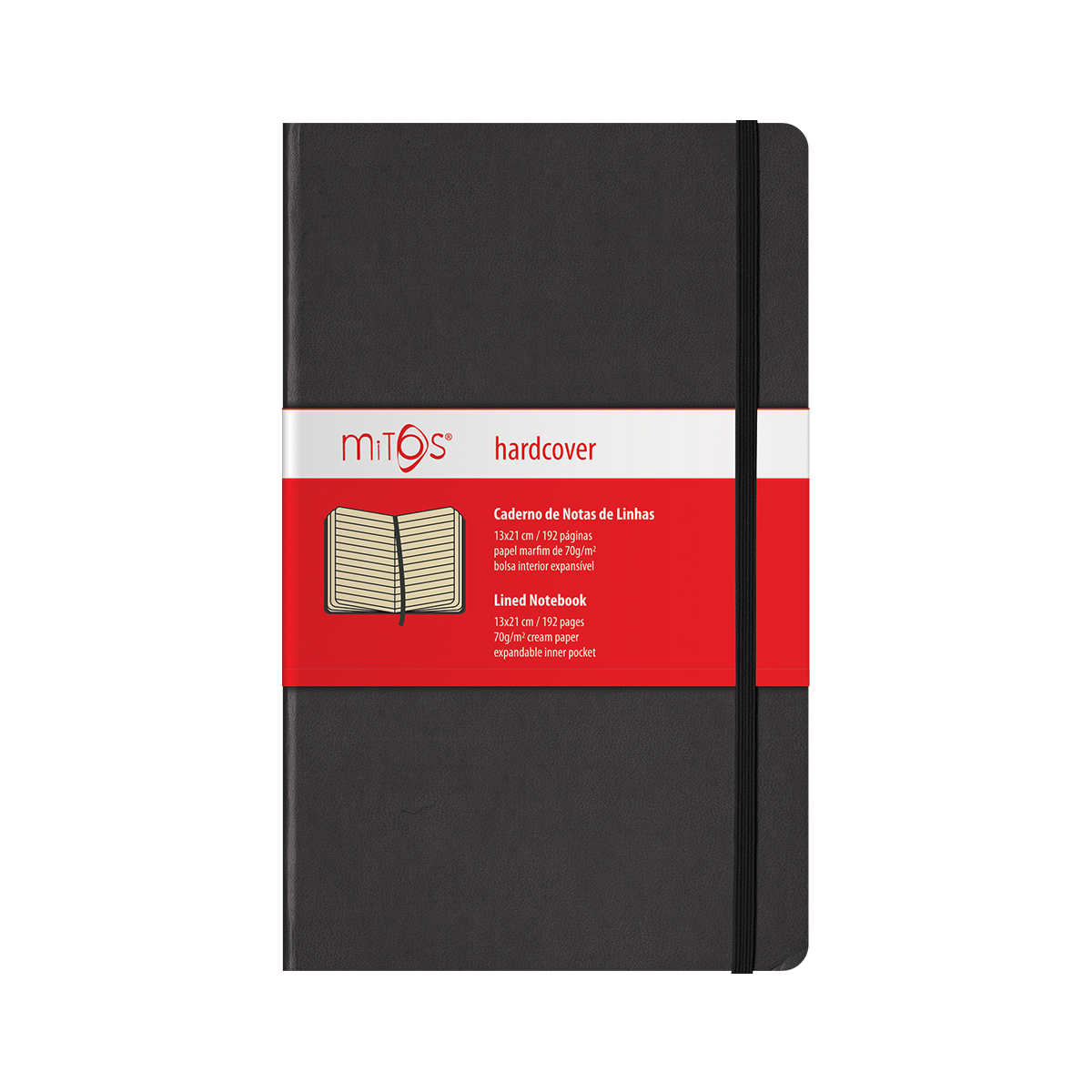 MITOS® HARDCOVER-Caderno Notas Linhas(13x21cm)192pg